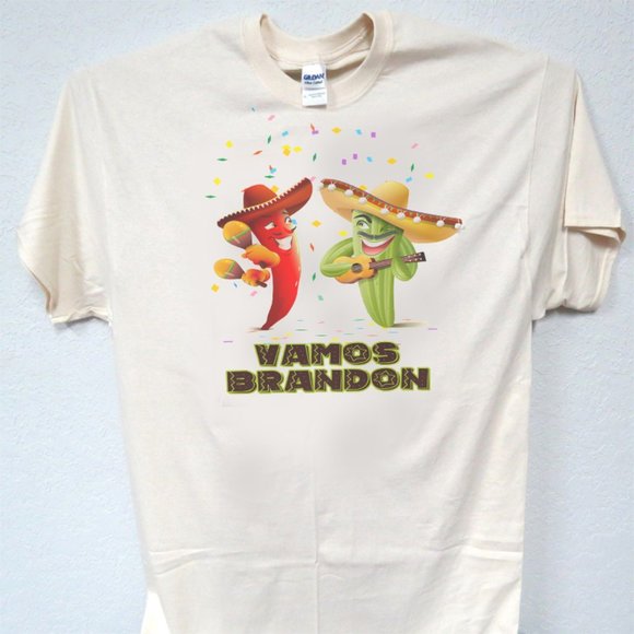 VAMOS BRANDON, POLITICAL FUNNY MENS TEE & TANKS ALL SIZES T-1979 - Picture 1 of 1